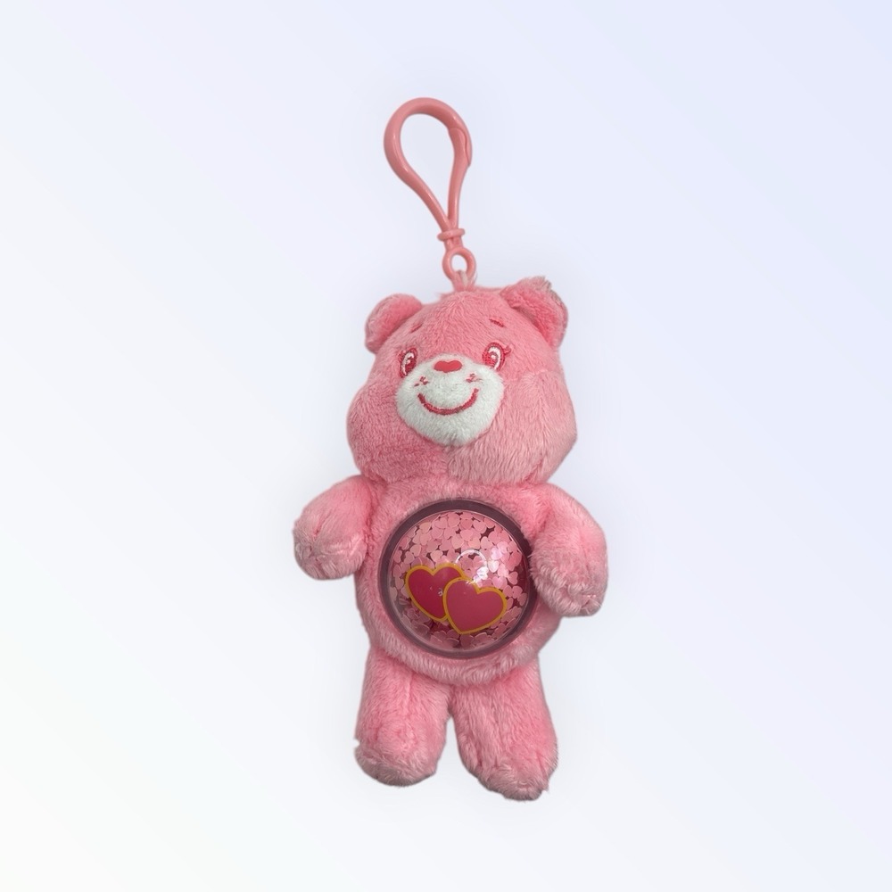 Pop Mart Care Bears Cozy Life Plush Bag Charm Keychain Pink Confetti‎ LOVE-A-LOT